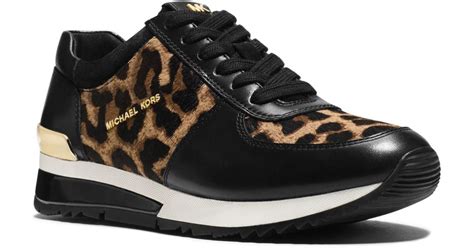 michael kors leopard tennis shoes|michael kors athletic tennis shoes.